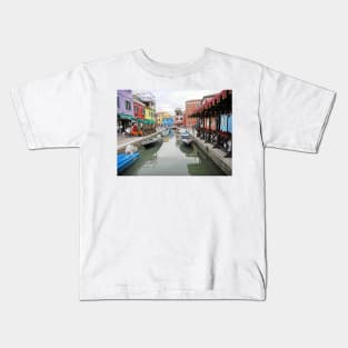 Burano is the island of lace and canals Kids T-Shirt